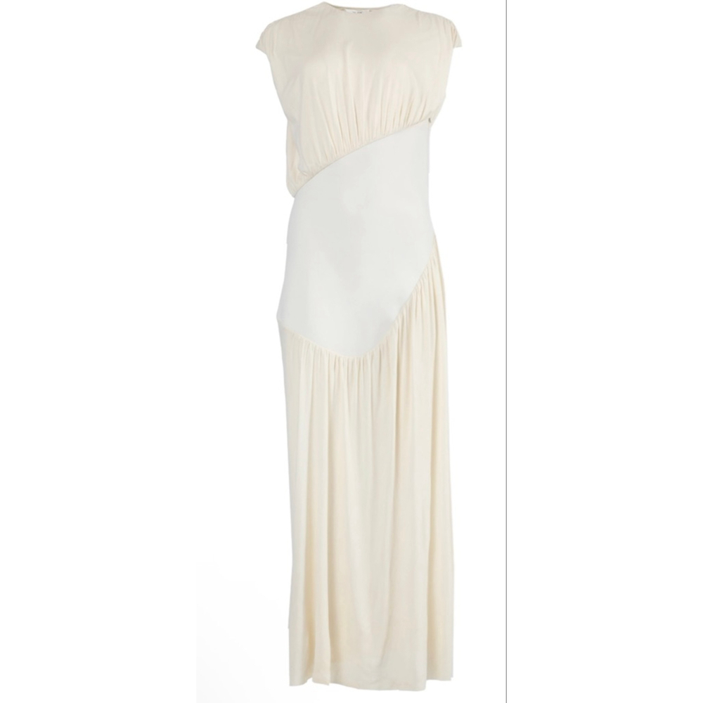 New The Row Ivory Yokoto Sleeveless Maxi Dress S/4 - Picture 3 of 5